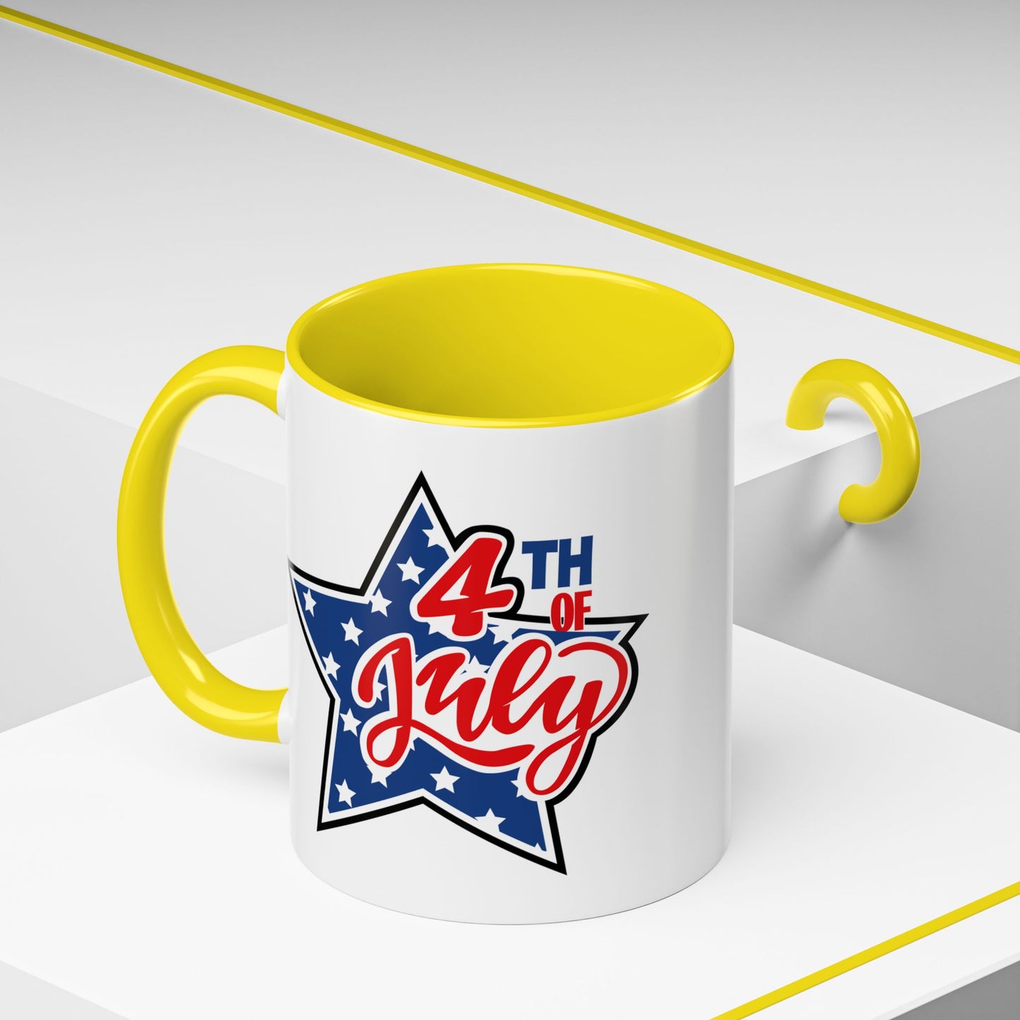 4th of July Mug - 4th of July Star Flag