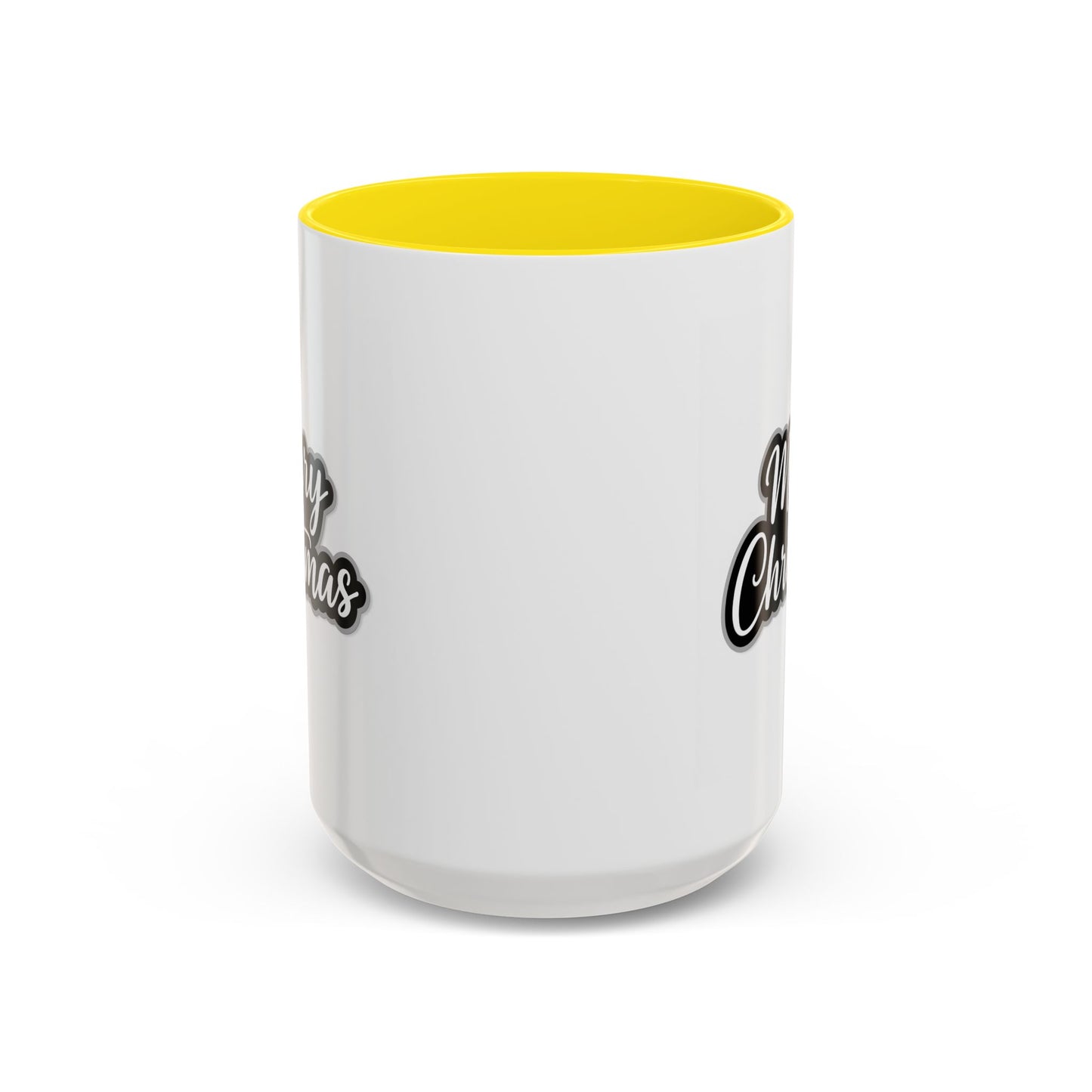 Christmas Mug - Merry Christmas White Black & Grey Text