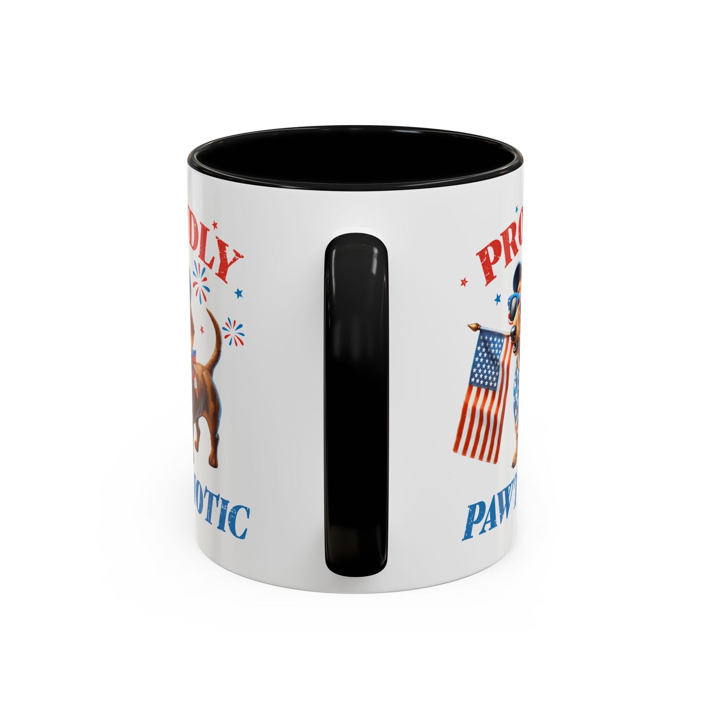 4th of July Mug - Proudly Pawtriotic Dog