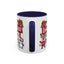 Christmas Mug - Merry Christmas White Text Reindeer Snowmen Penguin