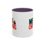 Christmas Mug - Merry Christmas Green & Red Text Santa Bag