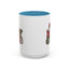 Christmas Mug - Merry Christmas Red Green & White Graffiti Hat