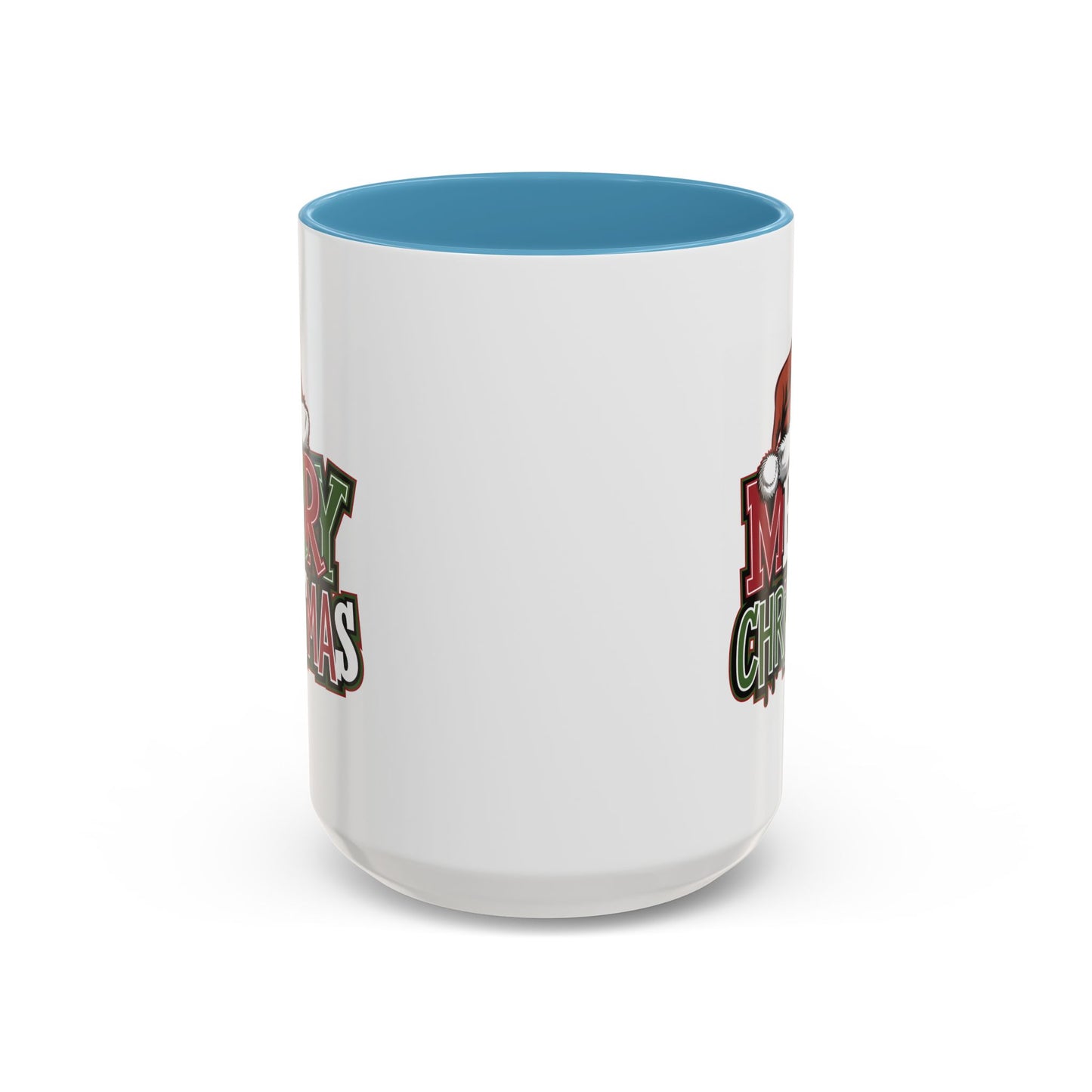 Christmas Mug - Merry Christmas Red Green & White Graffiti Hat