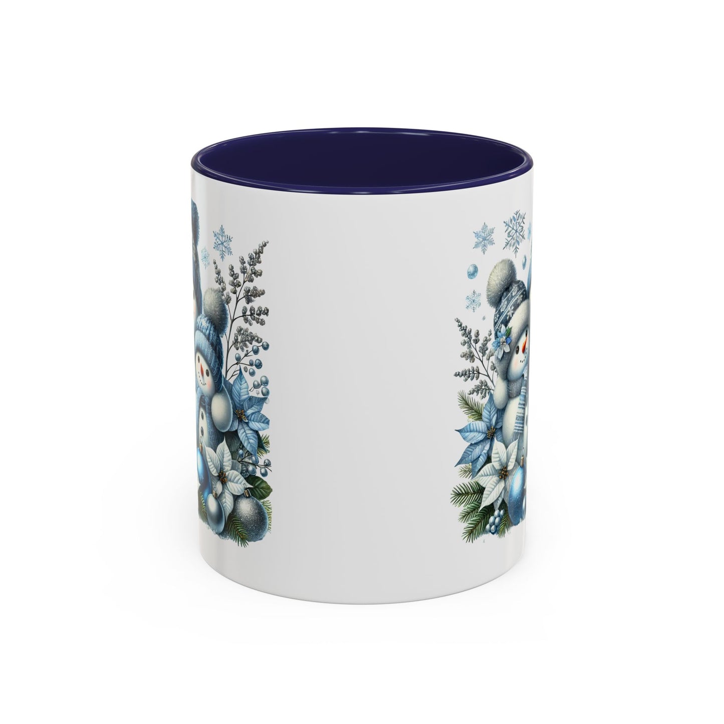 Christmas Mug - Blue Snowman Family