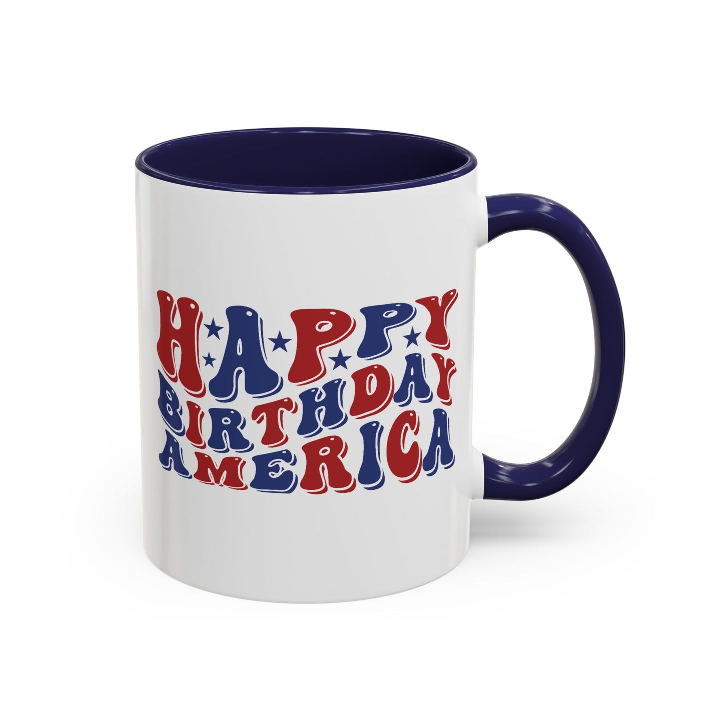 4th of July Mug - Happy Birthday America Retro