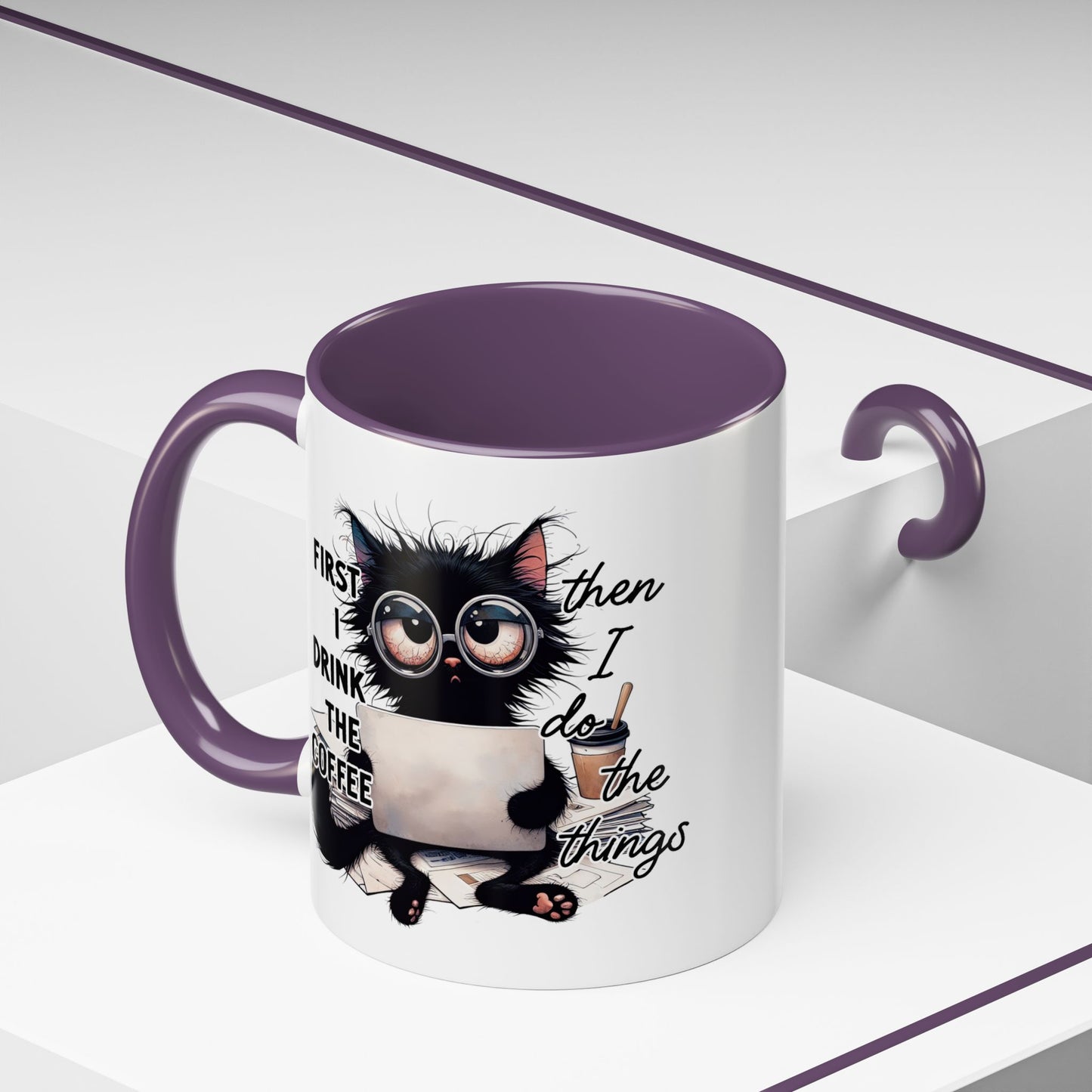 Animal Mug - First I Drink The Coffee