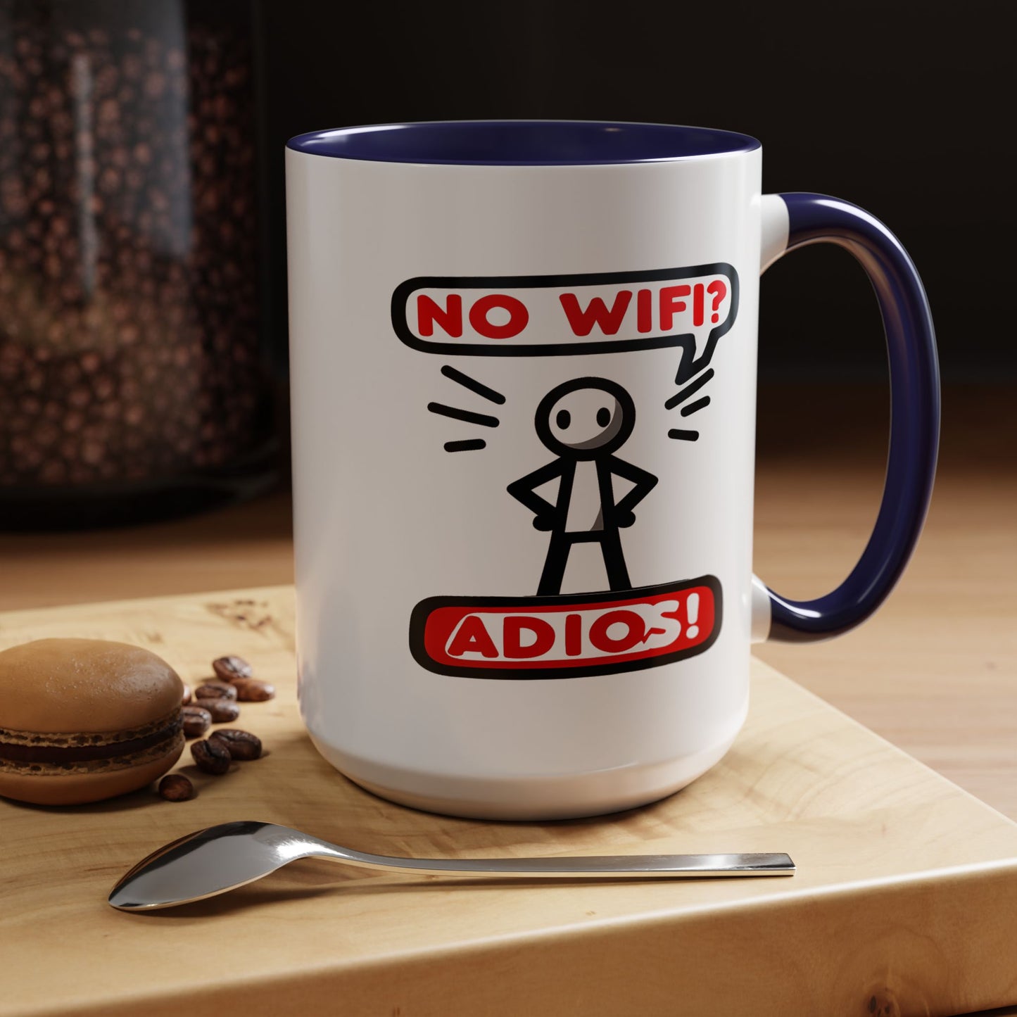 Humor Mug - No Wifi? Adios!