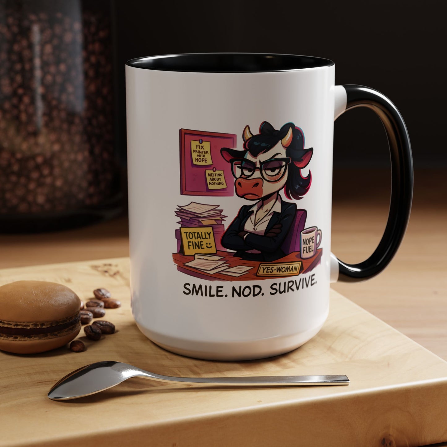 Office Mug - Smile Nod Survive