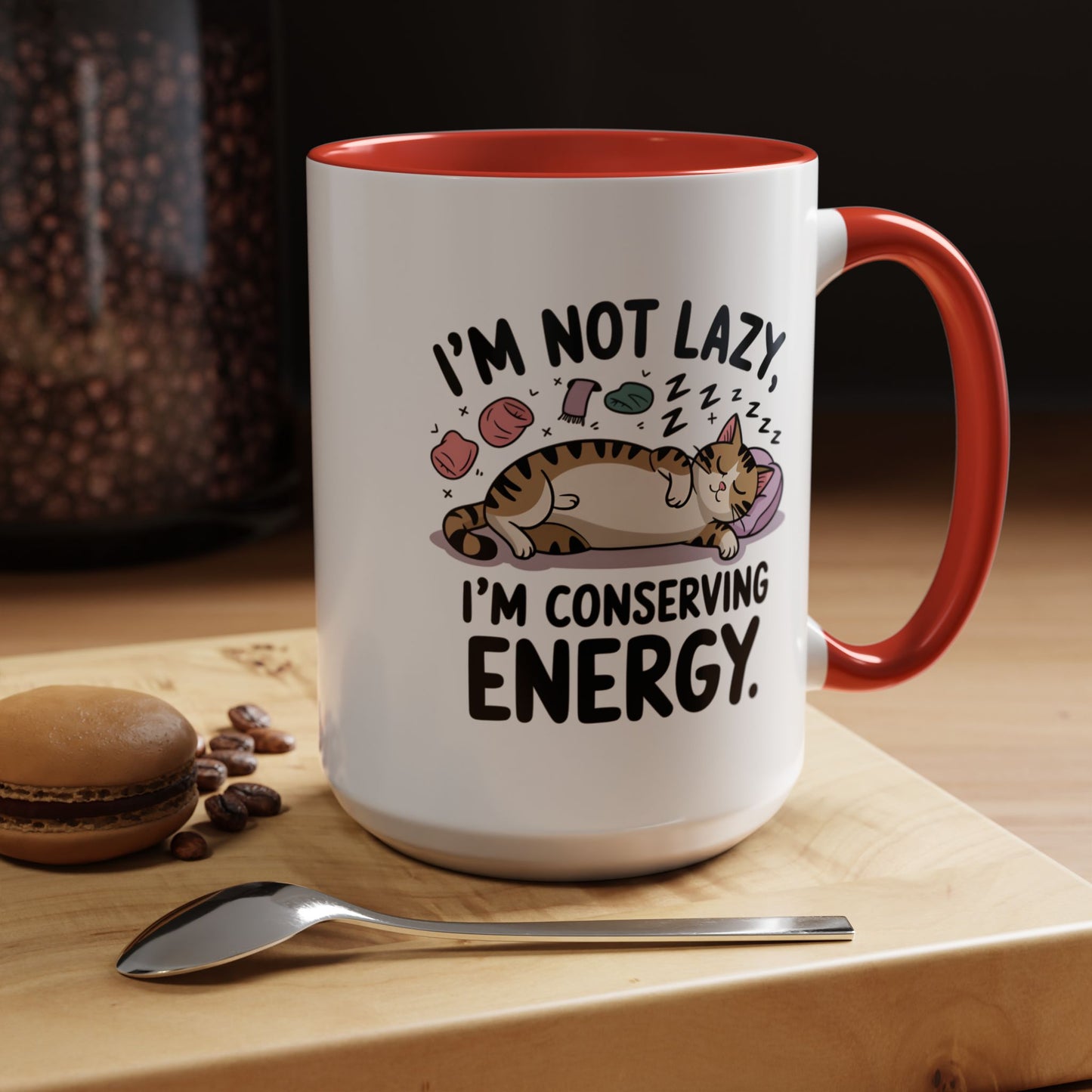 Animal Mug - I'm Not Lazy I'm Conserving Energy