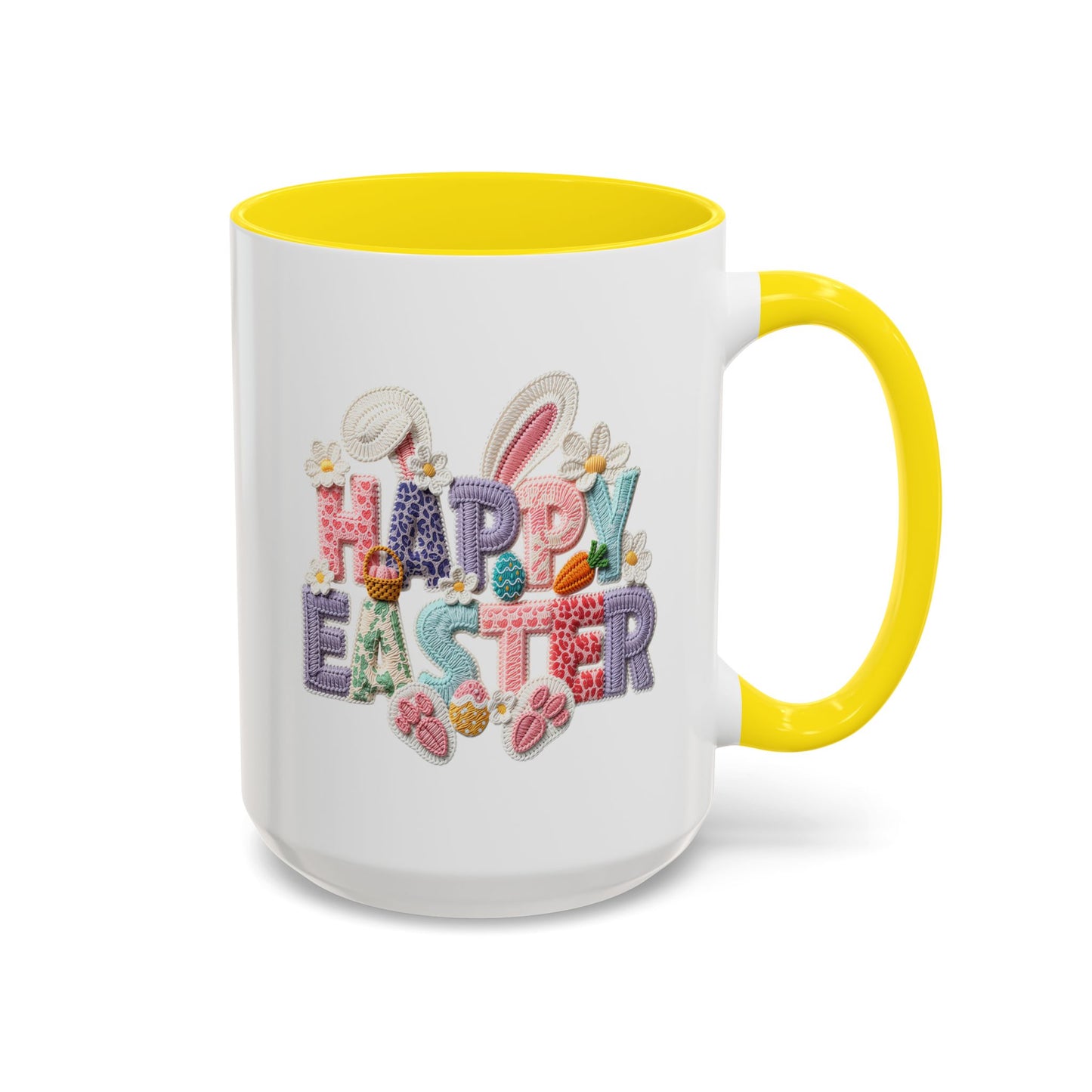 Easter Mug - Happy Easter Latch Yarn