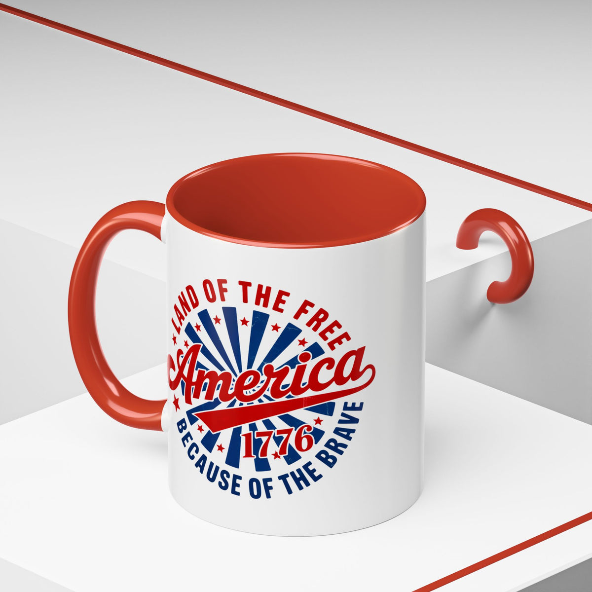 4th of July Mug - America 1776 Land of the Free