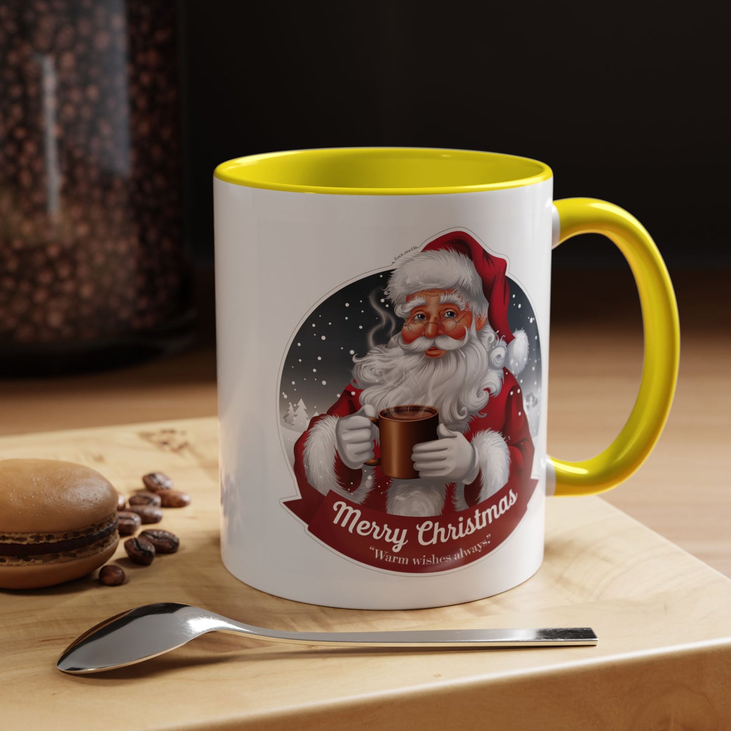 Christmas Mug - Merry Christmas Warm Wishes Always Santa