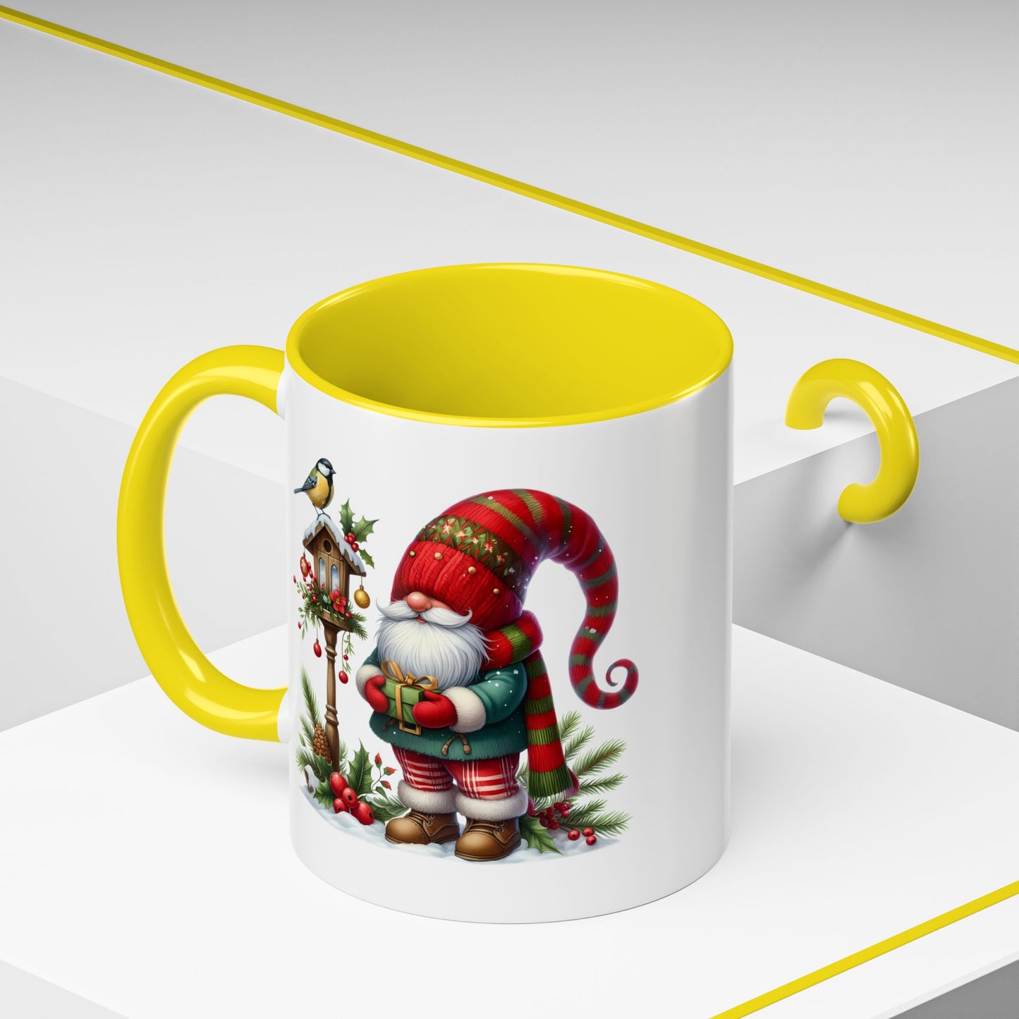 Christmas Mug - Gnome and Birdhouse