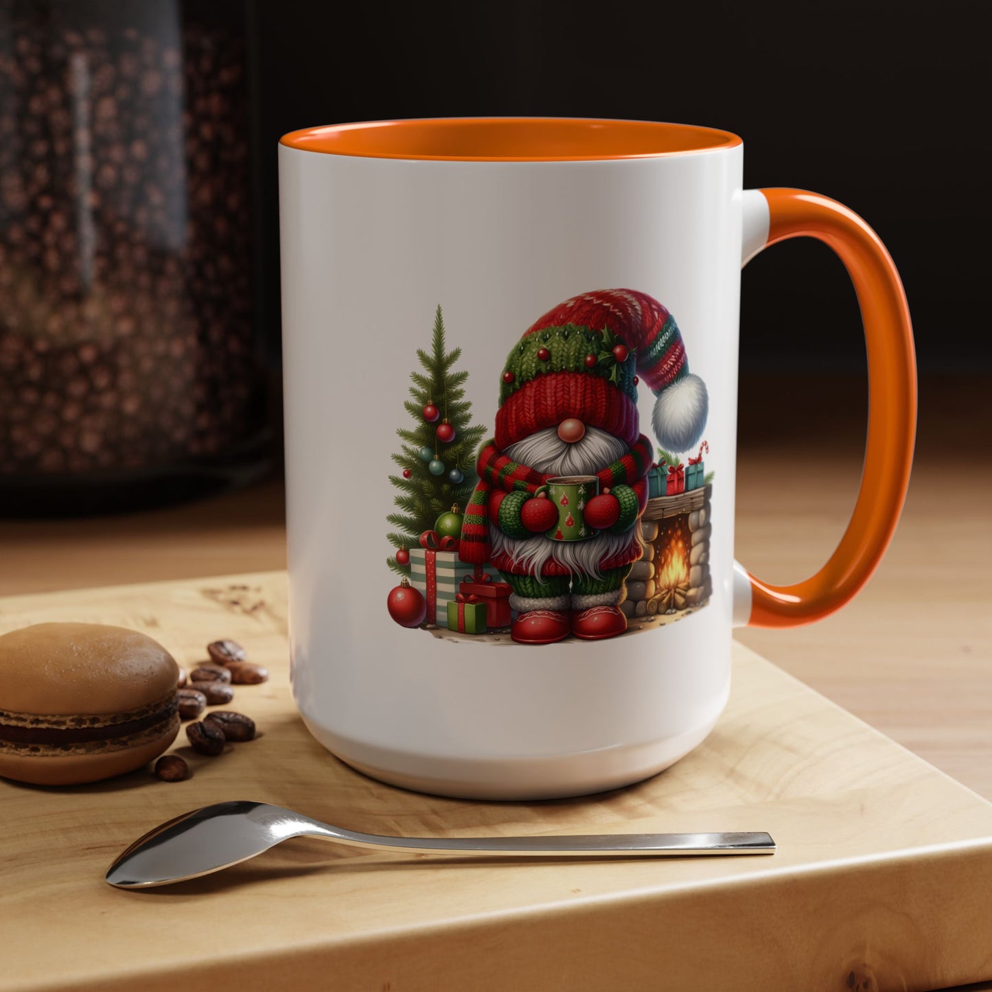 Christmas Mug - Gnome Fireplace