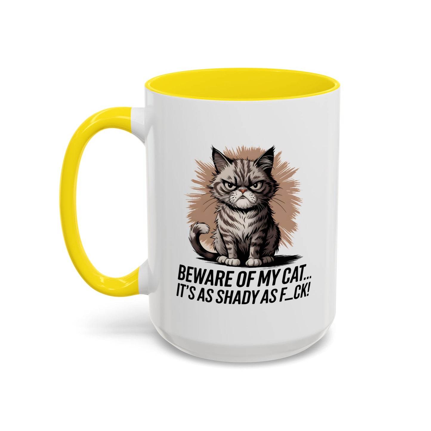 Humor Mug - Beware of My Cat