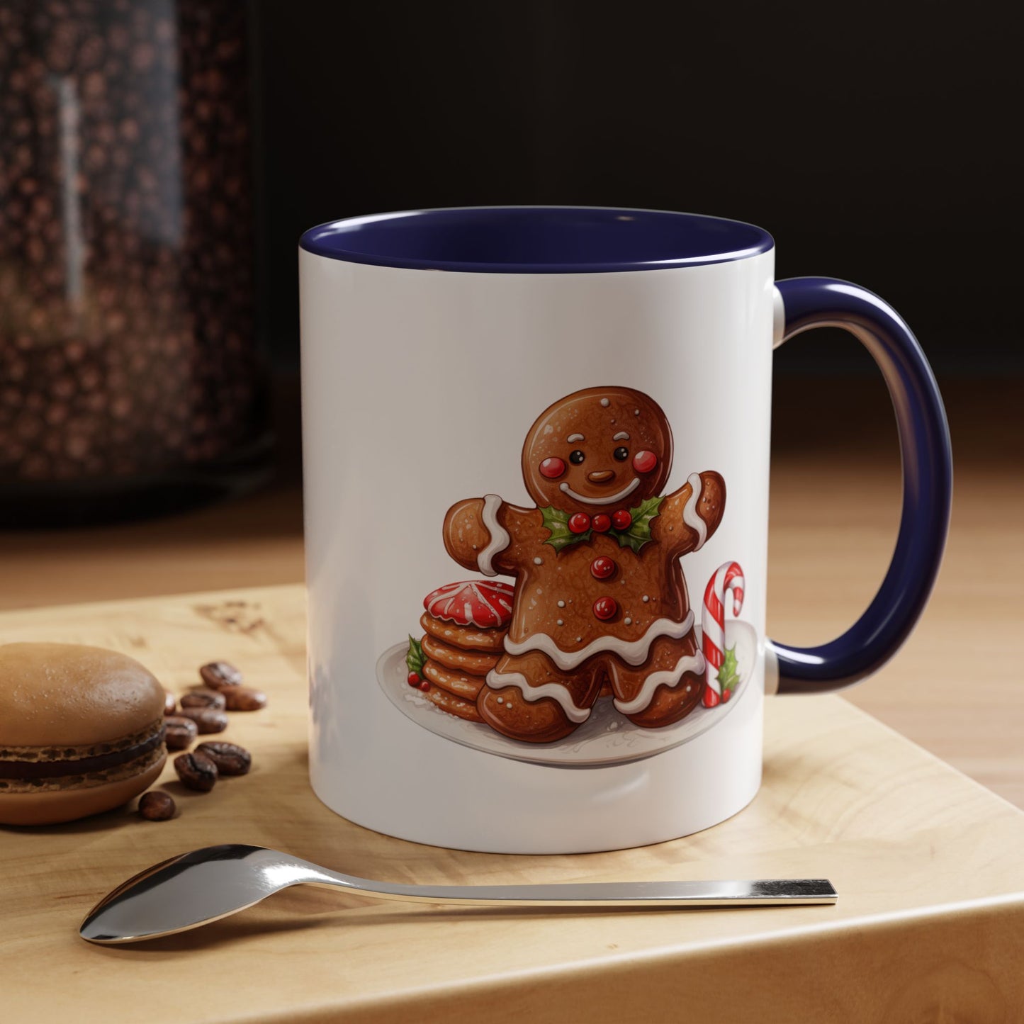 Christmas Mug - Gingerbread Man Cookies and Candy