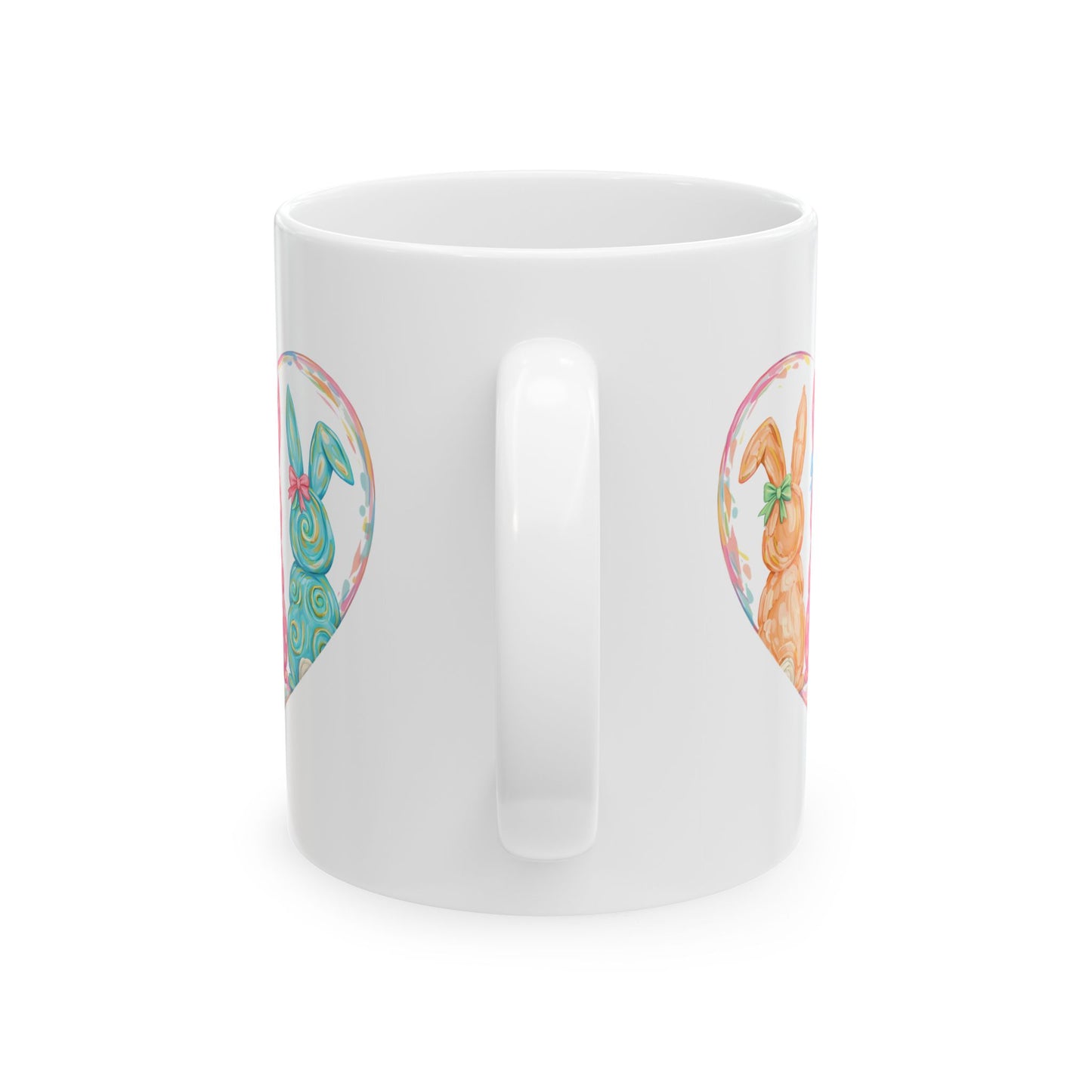 Easter Mug - Bunnies Heart