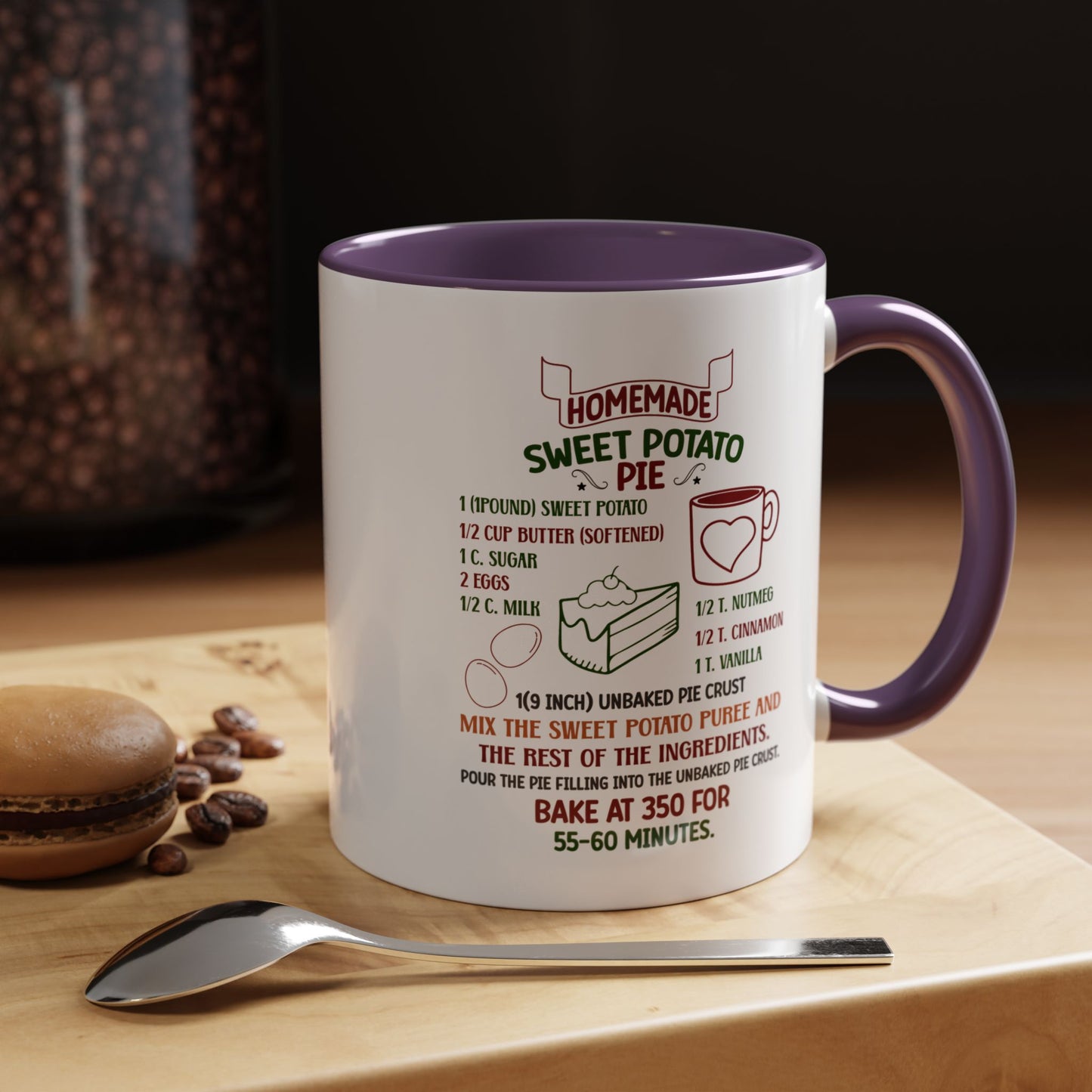Christmas Mug - Homemade Sweet Potato Pie Recipe