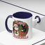 Christmas Mug - Merry Christmas Red Text Cat Presents Wreath