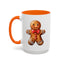 Christmas Mug - Gingerbread Man Red Bow