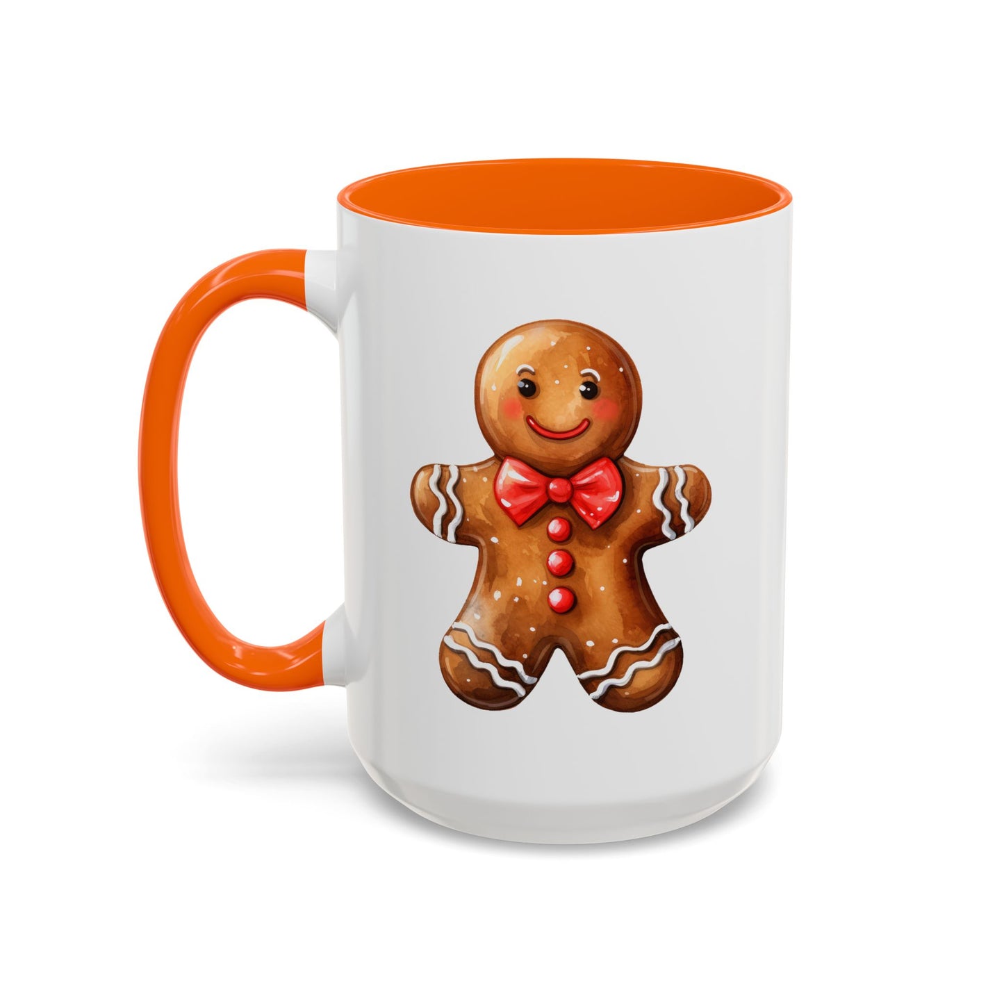 Christmas Mug - Gingerbread Man Red Bow