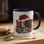Christmas Mug - Merry Christmas Red Green & White Graffiti Hat