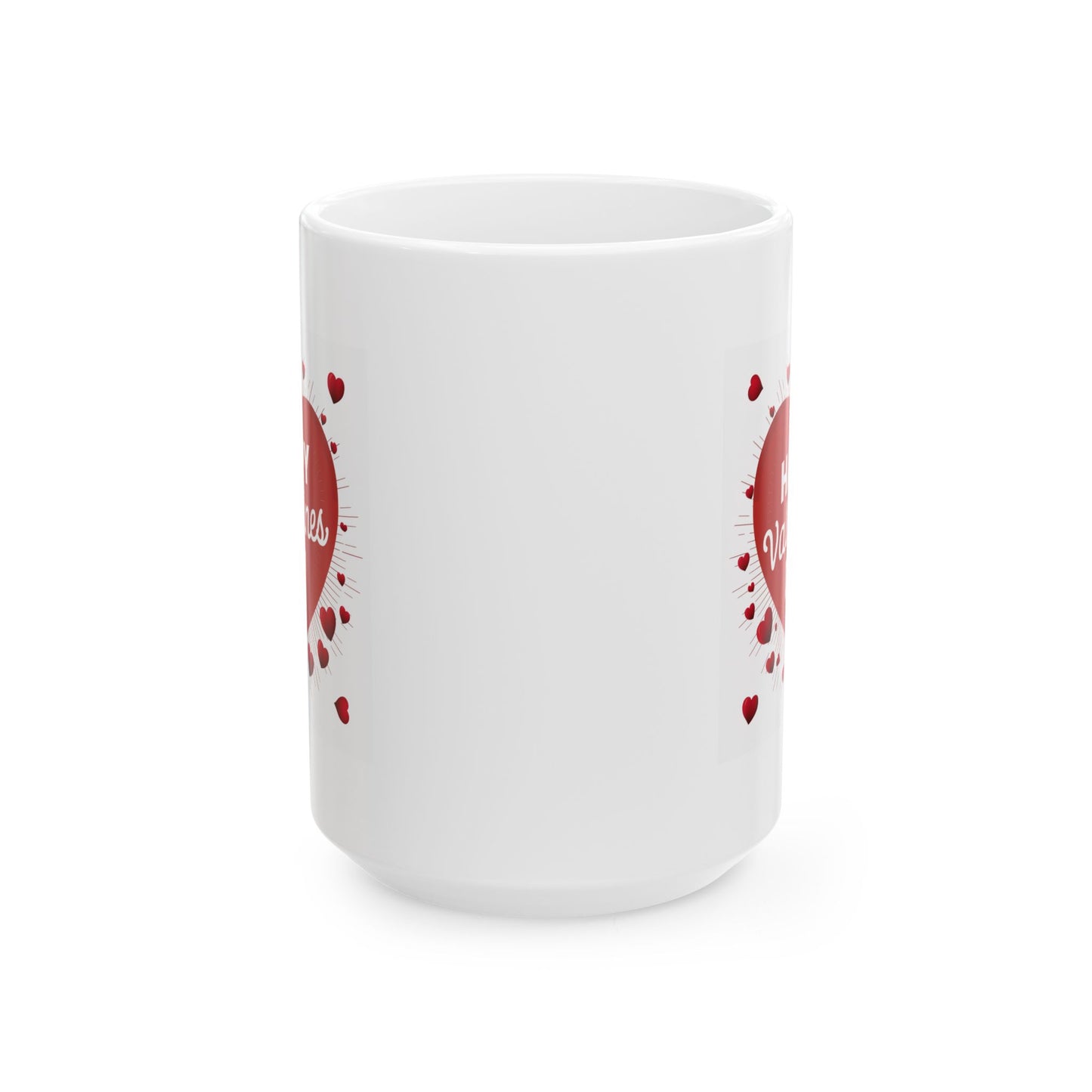 Valentine's Day Mug - Happy Red Hearts
