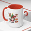 Christmas - Merry Christmas White Text Santa Reindeer Penguin Fox