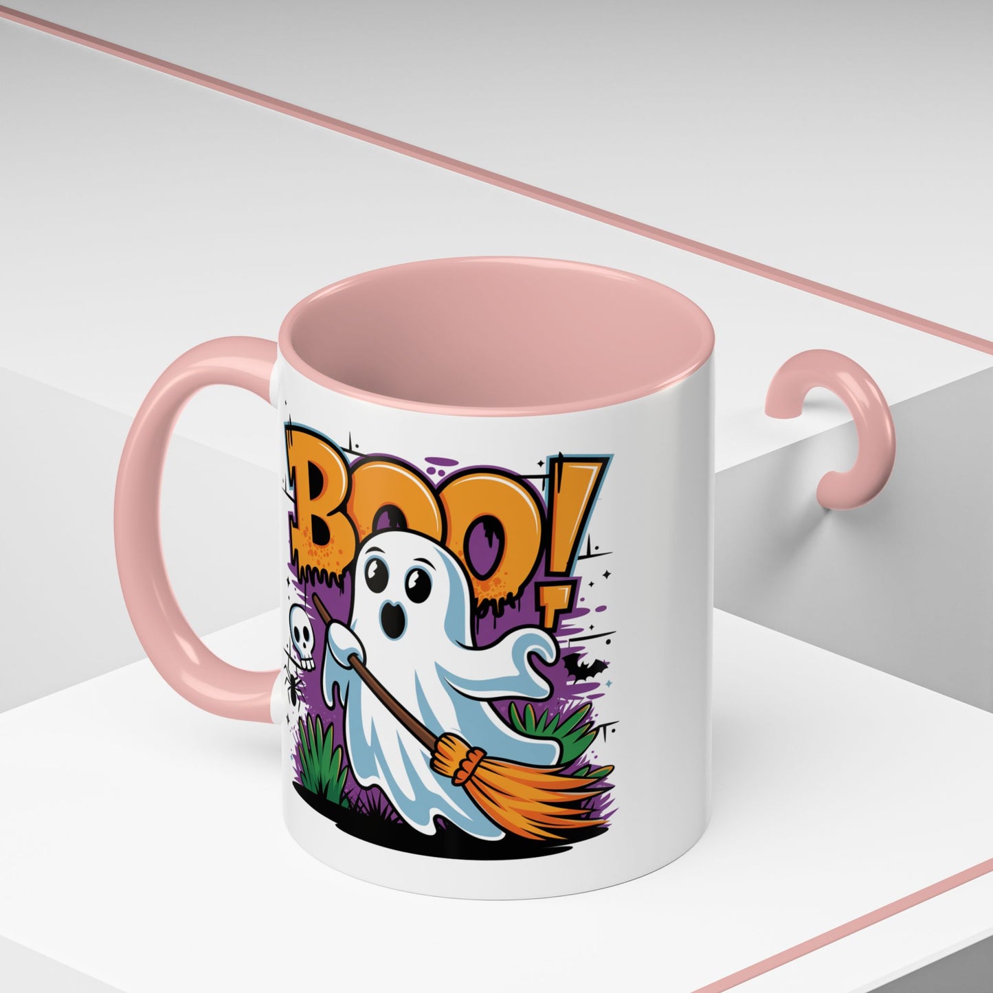Halloween Mug - Boo! Flying Ghost With Broom