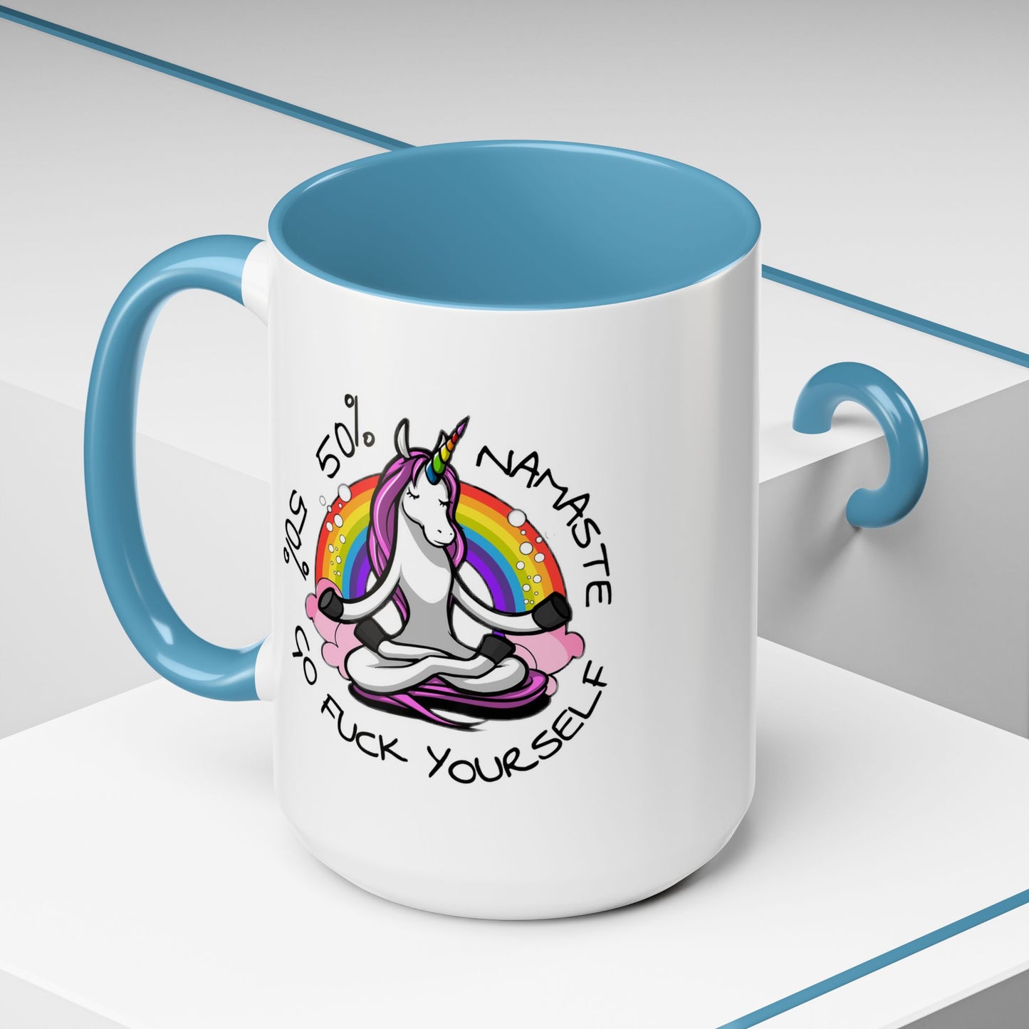 Adult Mug - 50% Namaste 50% Go Fuck Yourself