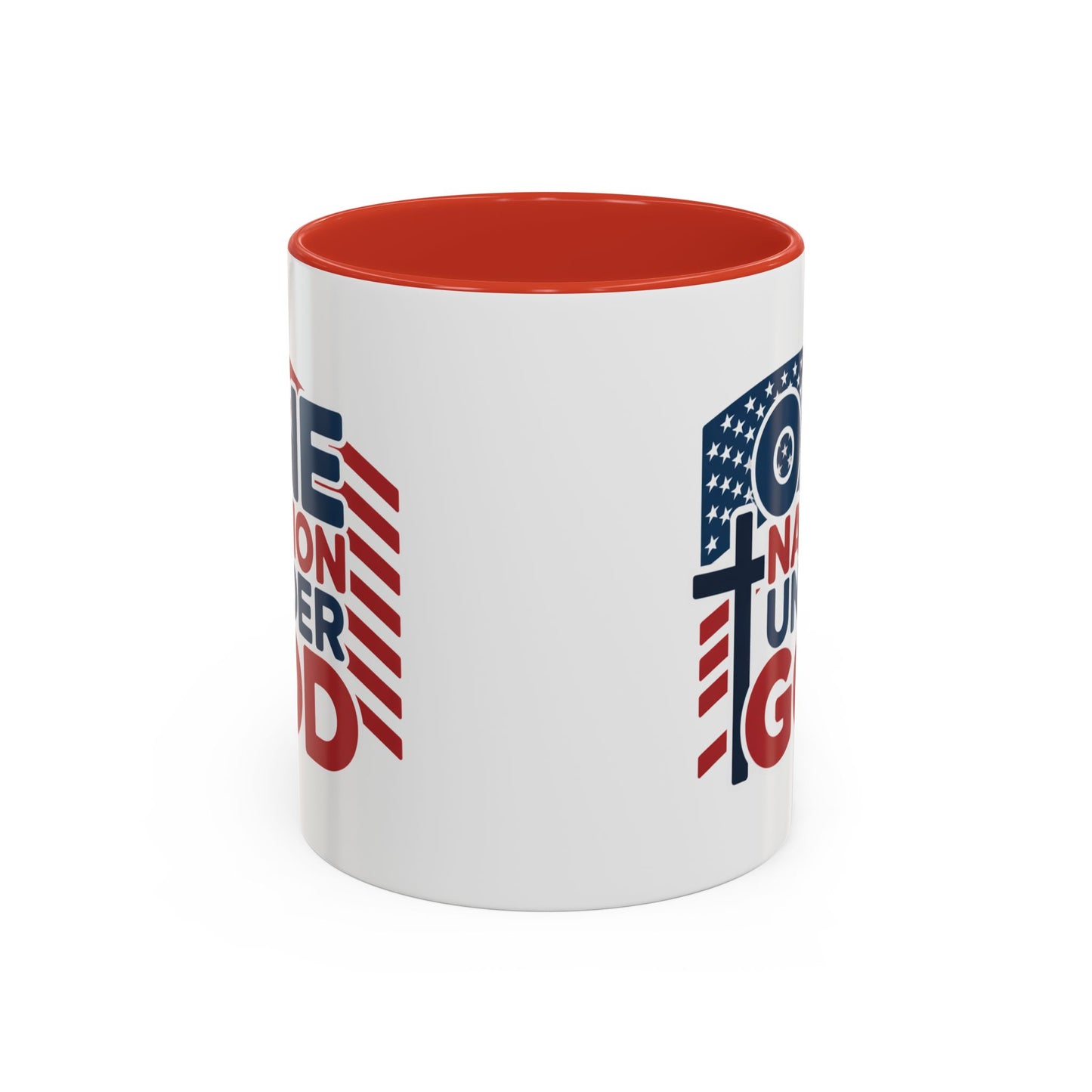 Religious Mug - One Nation Flag Cross