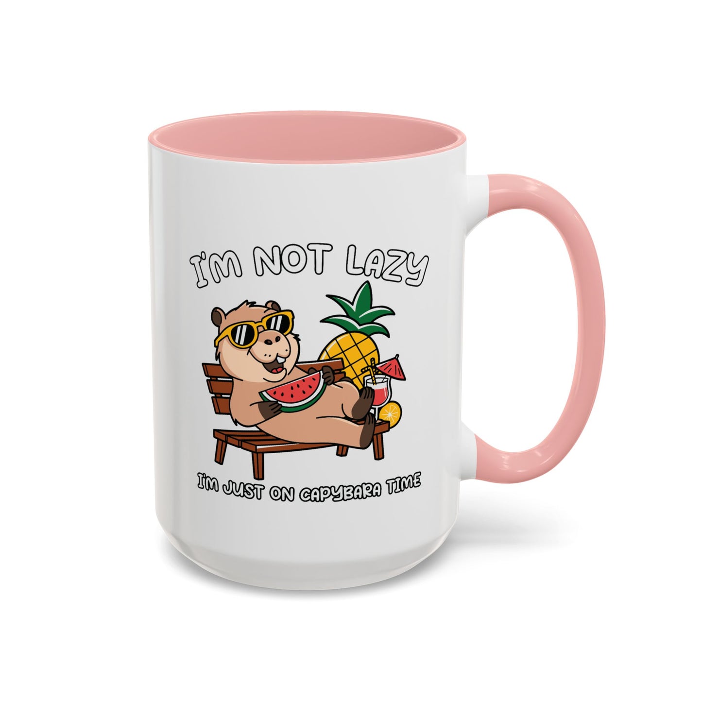 Humor Mug - I'm Not Lazy Capybara