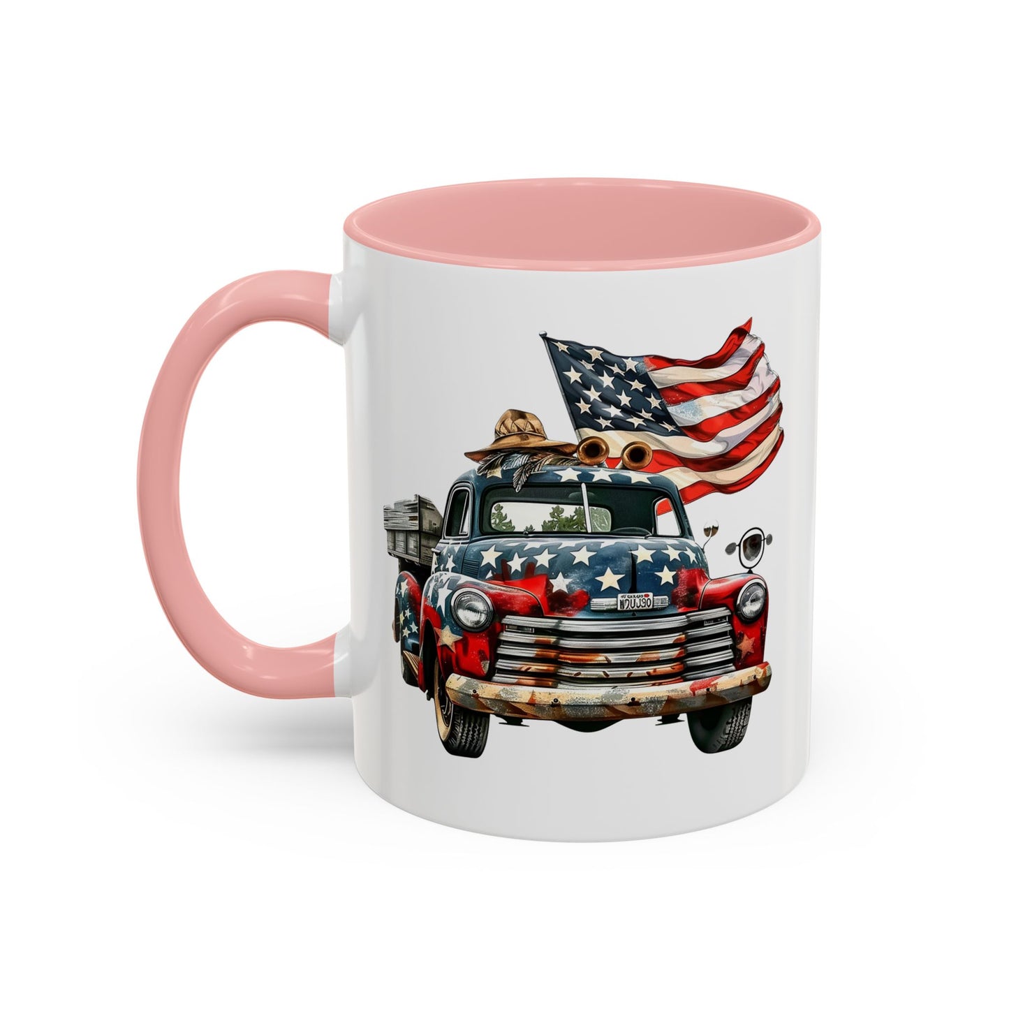 4th of July - Old Truck & Flag