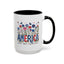4th of July Mug - Floral America Patriotic