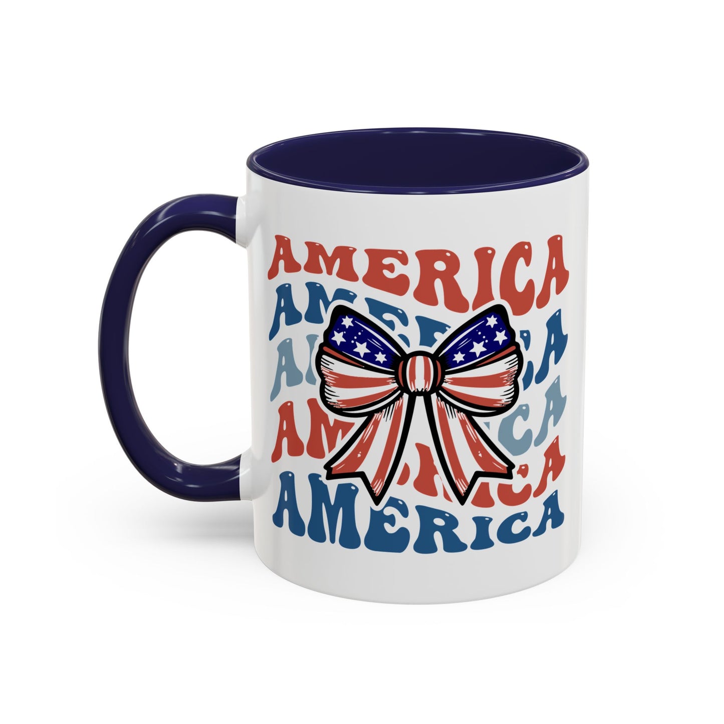 4th of July Mug - America Bow