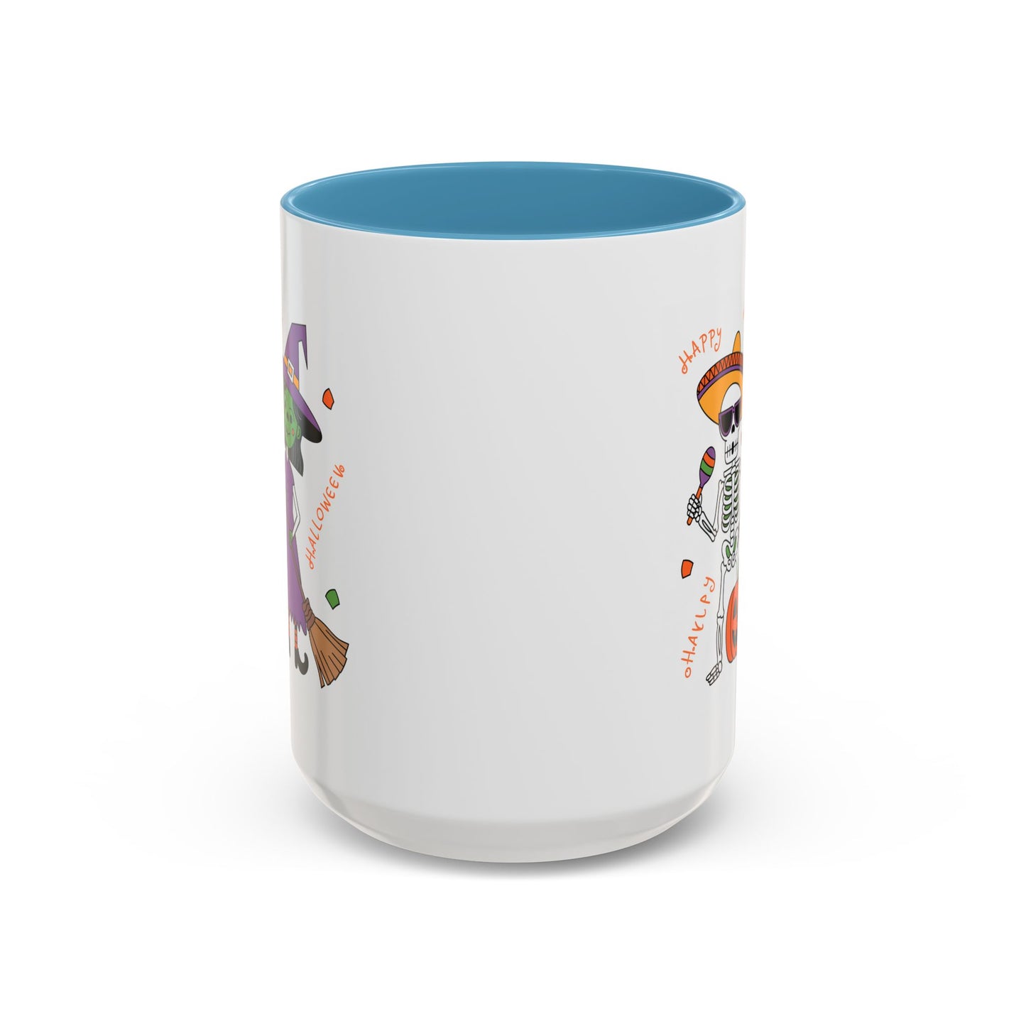 Halloween Mug - Skeleton & Witch