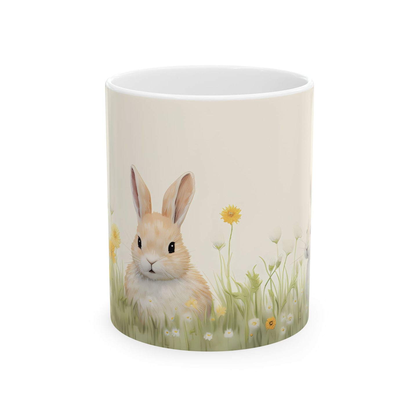 Artistic Mug - Felted Bunnies