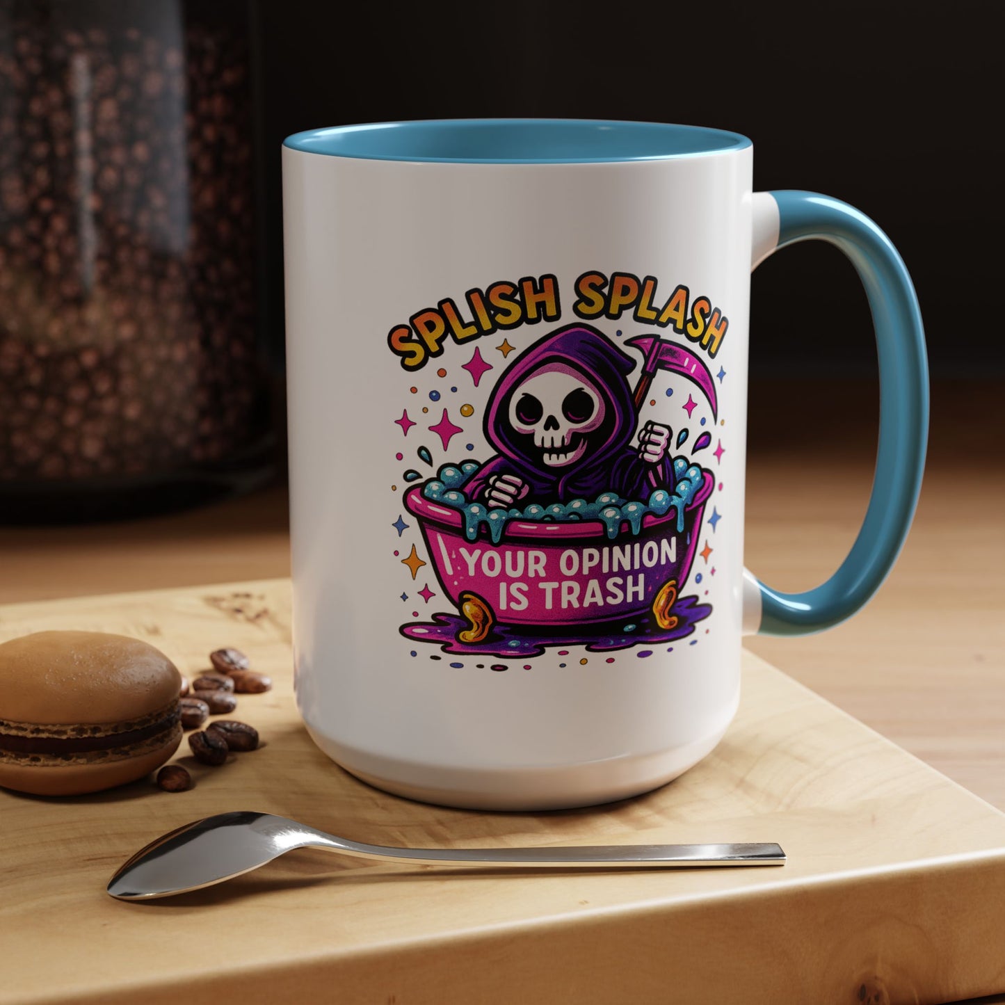 Humor Mug - Splish Splash Your Opinion is Trash
