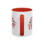 Christmas Mug - Merry Christmas Red Text Mistletoe