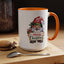 Christmas Mug - Merry Christmas Red & Green Text Gnome Present