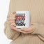 Birthday Mug - Happy Birthday Red White & Black Text
