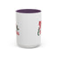 Christmas Mug - Merry Christmas Red & Green Text Bow