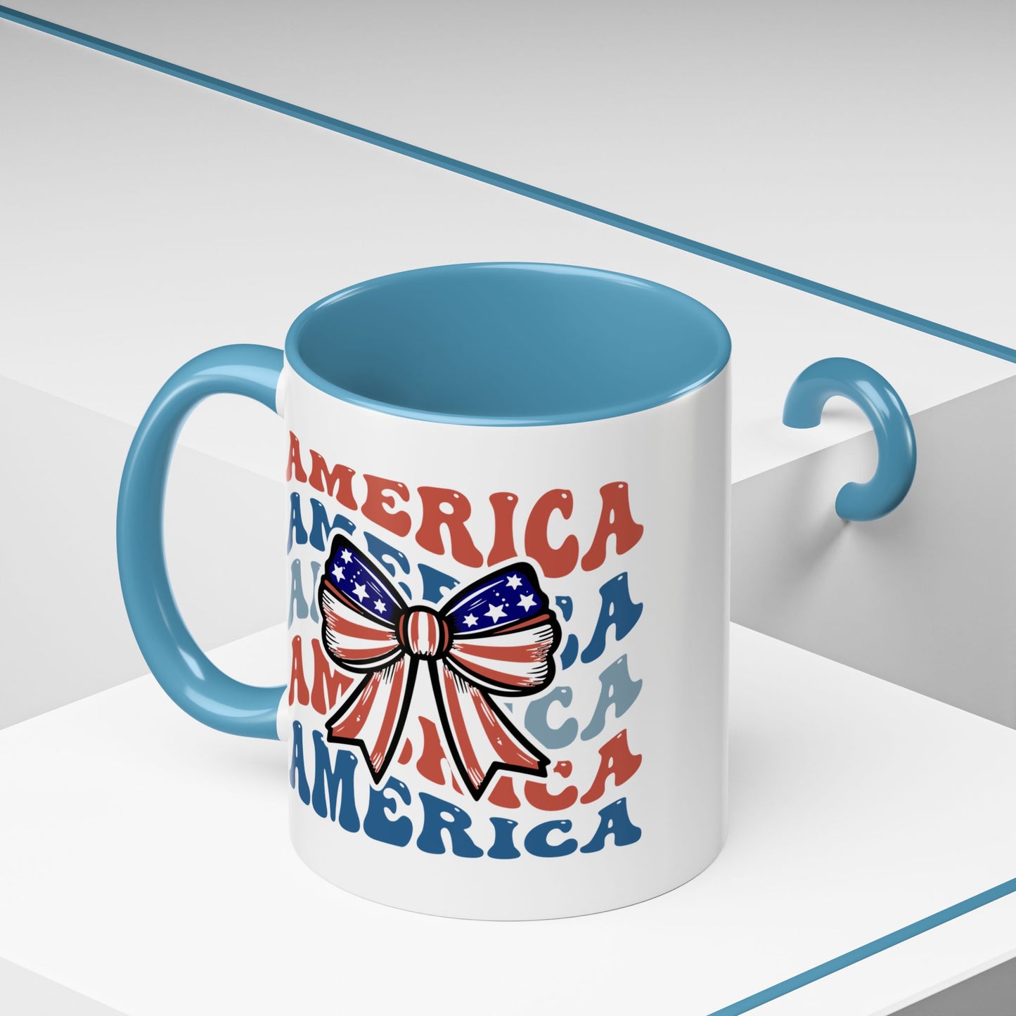 4th of July Mug - America Bow