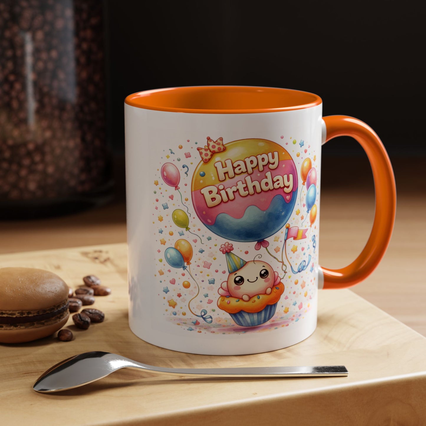 Birthday Mug - Cupcake Balloon