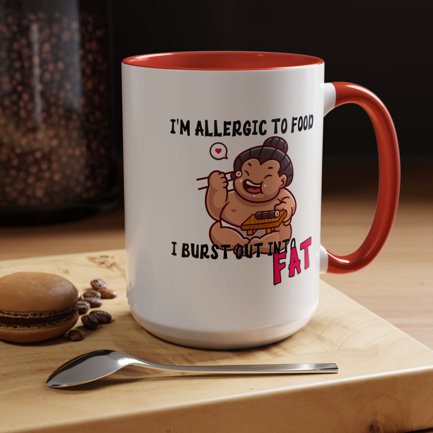 Humor Mug - I'm Allergic to Food