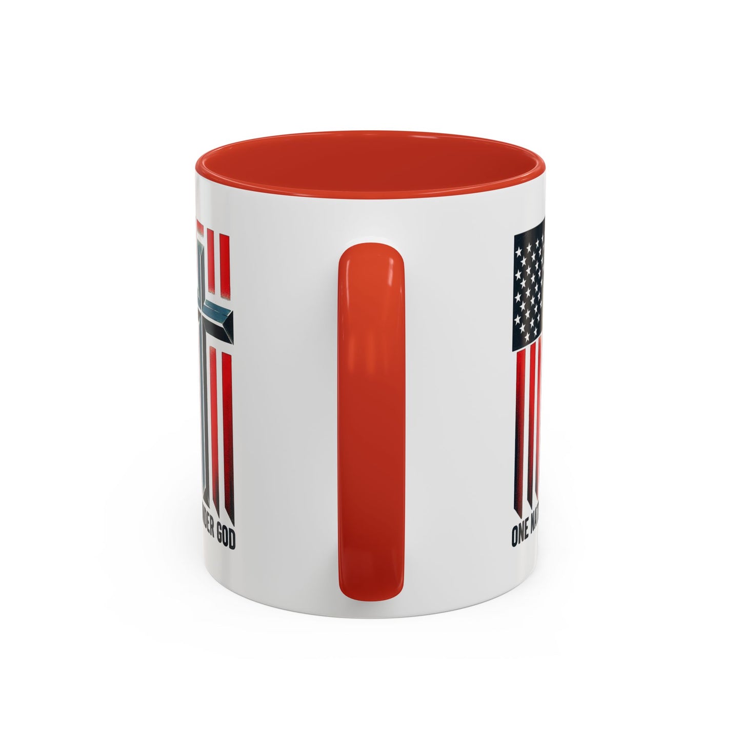 Religious Mug - One Nation Flag Cross