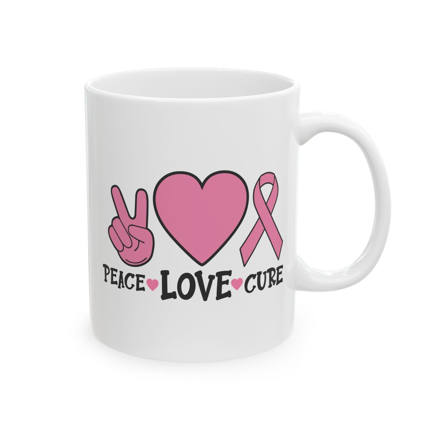 Support Mug - Peace Love Cure