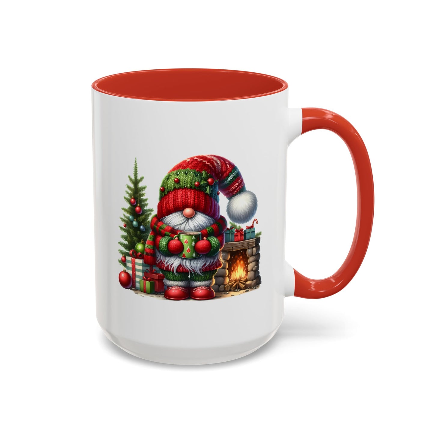 Christmas Mug - Gnome Fireplace