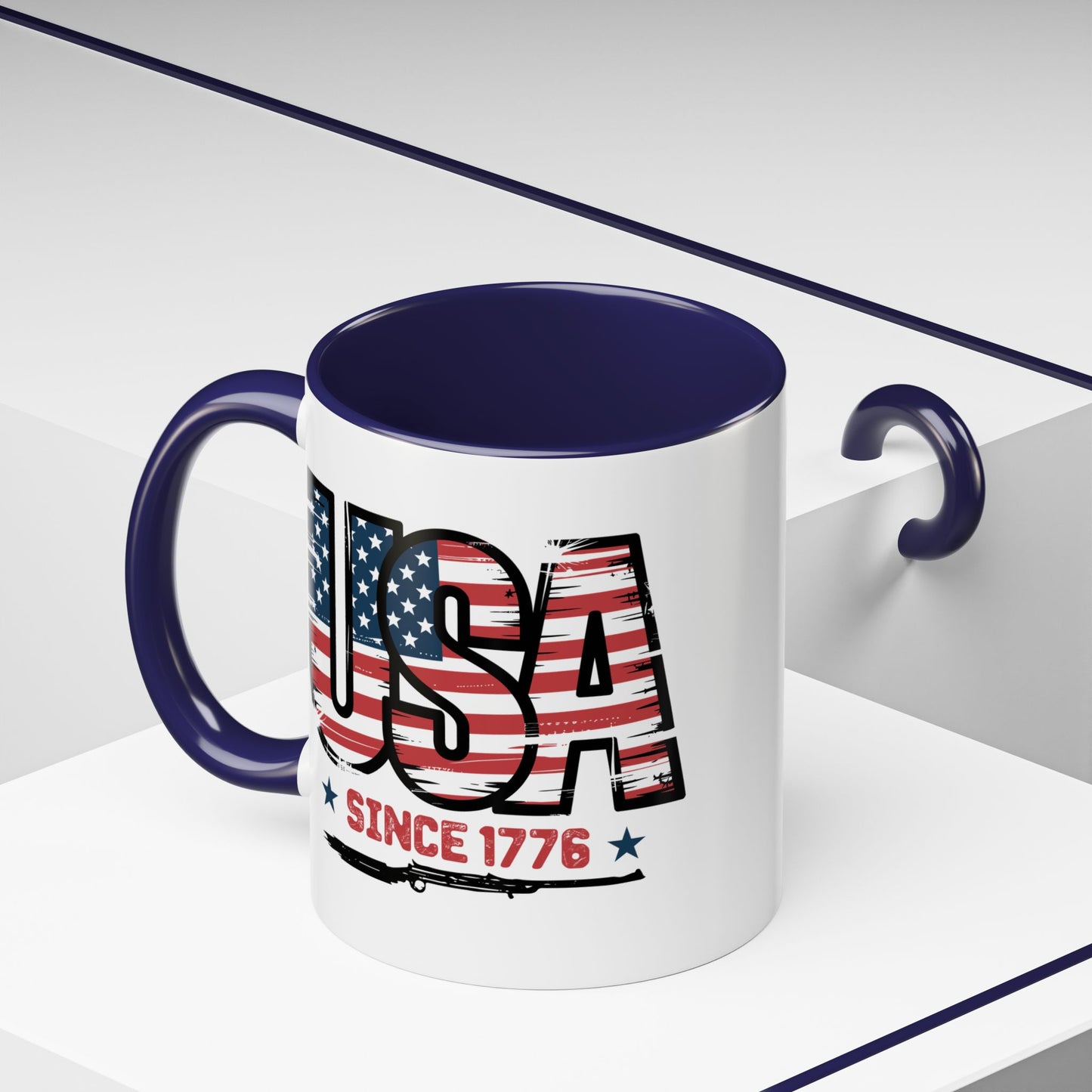 4th of July Mug - USA Since 1776 Gun