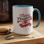 Christmas Mug - Red & Green Text Trumpet